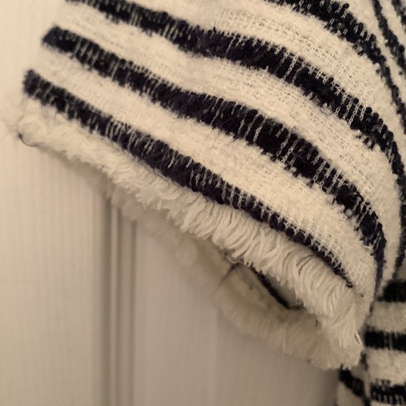 Green Envelope Cream & Blue Shirt/Blouse Size M #125 - Picture 3 of 8